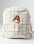 Dazzling Ballerina Personalised School Bag, Hand-Embroidered