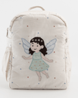 Fairy Whispers Personalised School Bag, Hand-Embroidered