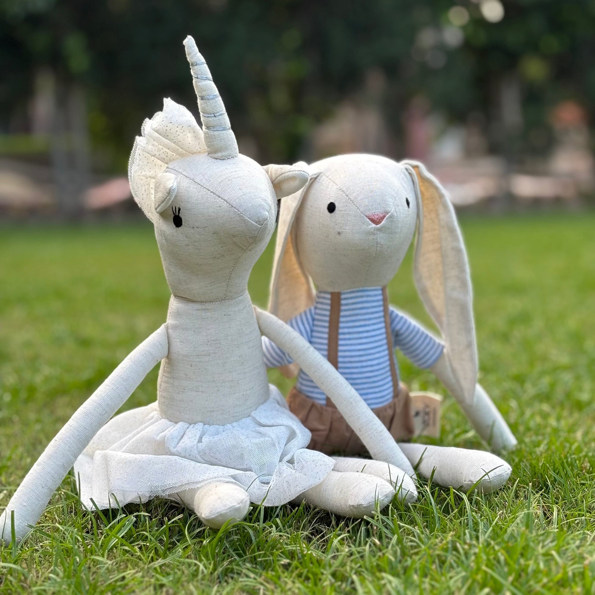 Jojo Bunny &amp; Moon Unicorn Soft Toys (Bundle of Two Toys)