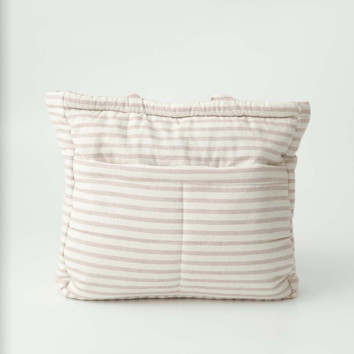 Almond Stripe Tote Nappy Bag (100% Cotton)