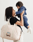 Hand Embroidered Meadow Cart Nappy Bag