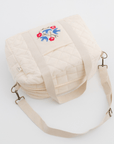 Hand Embroidered Songbirds Perch Nappy Bag (Pure Cotton)