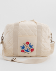 Hand Embroidered Songbirds Perch Nappy Bag (Pure Cotton)