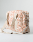 Red Velvet Yarrow Quilted Nappy Bag (100% Muslin Cotton)