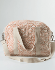 Red Velvet Yarrow Quilted Nappy Bag (100% Muslin Cotton)
