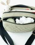 The GoGreen Sling Nappy Bag (Linen Cotton - Green)