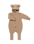 Eared Jumpsuit for Babies and Kids - Cacao
