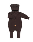 Eared Jumpsuit for Babies and Kids - Chocolate