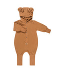 Eared Jumpsuit for Babies and Kids - Cinnamon