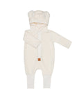 Eared Jumpsuit for Babies and Kids - Fuzzy Ecru