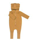 Eared Jumpsuit for Babies and Kids - Mustard