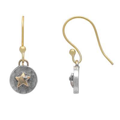 Silver and Gold Star Drop Earrings - Brix and Bailey® - Contemporary Bag, Watch and Accessory Brand