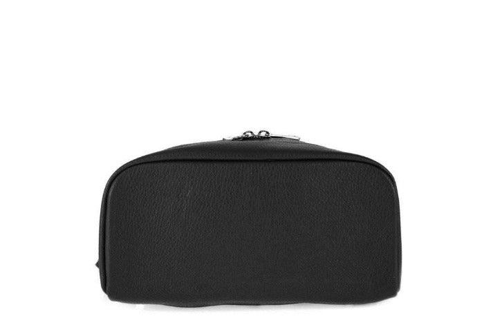Black Small Pebbled Leather Backpack - Brix + Bailey