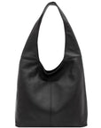 Black Soft Pebbled Leather Hobo Bag - Brix + Bailey