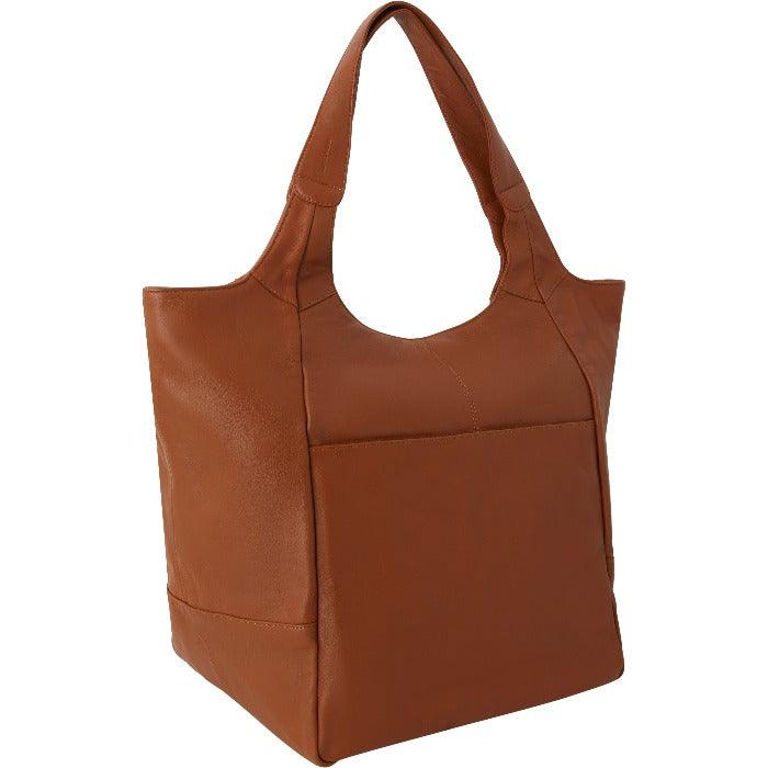 Camel Large Pocket Tote Shoulder Bag - Brix + Bailey