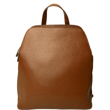 Camel Pebbled Double Leather Backpack - Brix + Bailey