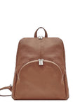 Camel Small Pebbled Leather Backpack - Brix + Bailey