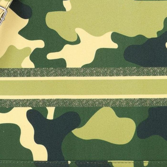 Camouflage Print Canvas Tote Book Shopper - Monochrome Structured Bag with Zip Top &amp; Internal Pocket by Vodkablue at brixbailey.com