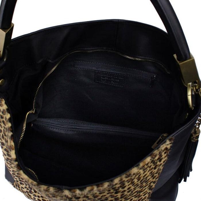 Cheetah Print Calf Hair And Leather Grab Bag - Brix + Bailey
