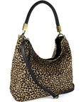 Cheetah Print Calf Hair Leather Tassel Grab Bag - Brix + Bailey