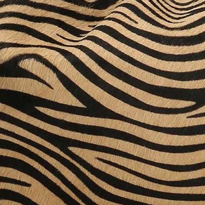Gold and Black Zebra Print Calf Hair And Leather Grab Bag - Brix + Bailey