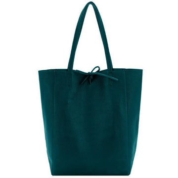 Jade Pebbled Leather Tote Shopper - Brix + Bailey
