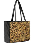 Leopard Calf Hair Leather Horizontal Tote - Brix + Bailey