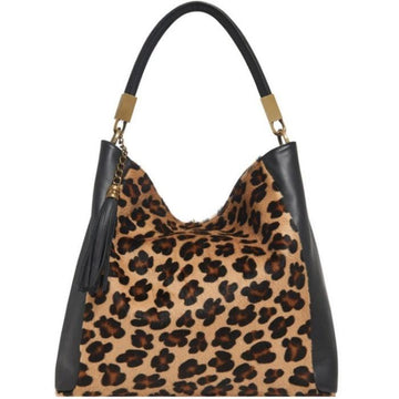 Leopard Print Calf Hair And Leather Grab Bag - Brix + Bailey