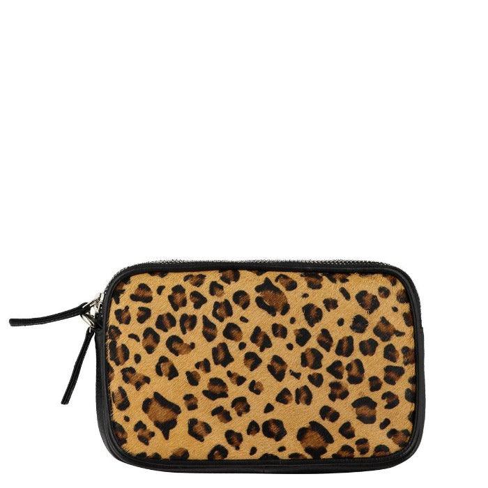 Leopard Print Calf Hair Leather Crossbody Bag - Brix + Bailey