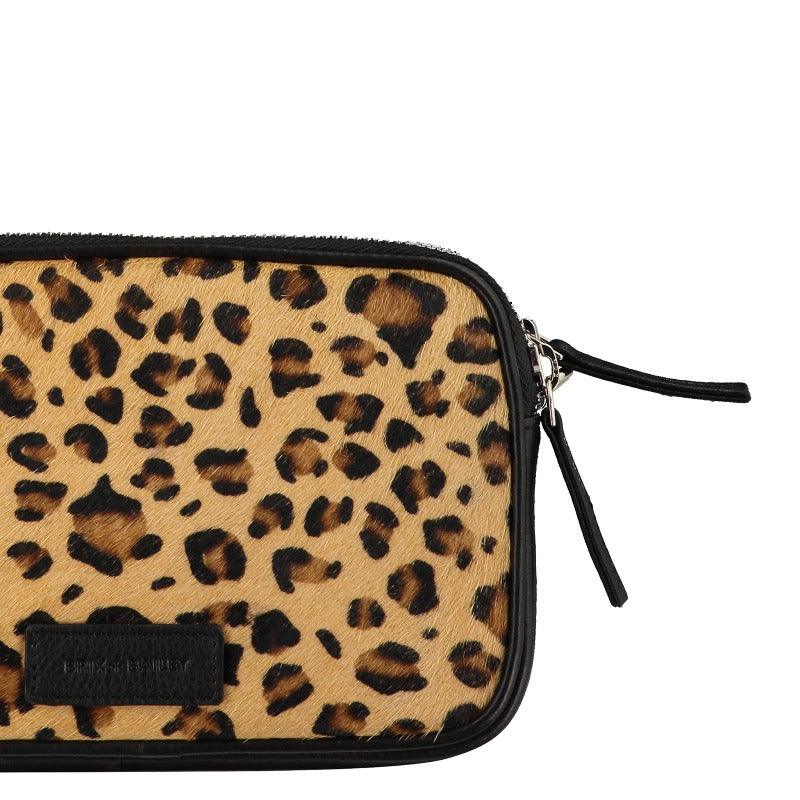 Leopard Print Calf Hair Leather Crossbody Bag - Brix + Bailey