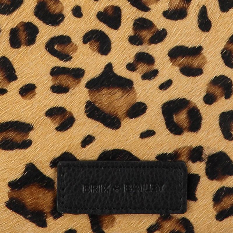 Leopard Print Calf Hair Leather Crossbody Bag - Brix + Bailey