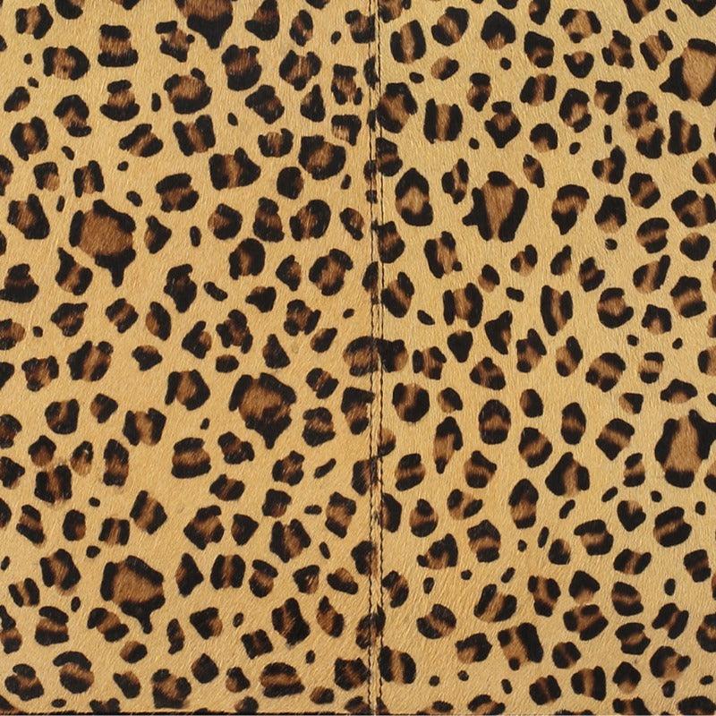 Leopard Print Large Cowhide Leather Grab Bag - Brix + Bailey