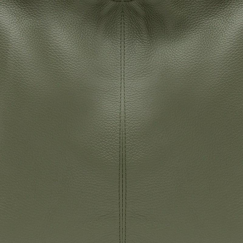 Olive Green Soft Pebbled Leather Hobo Bag - Brix + Bailey