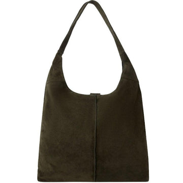 Olive Soft Suede Hobo Shoulder Bag - Brix + Bailey