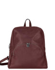 Plum Small Pebbled Leather Backpack - Brix + Bailey