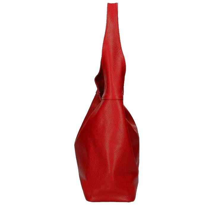 Red Soft Pebbled Leather Hobo Bag - Brix + Bailey