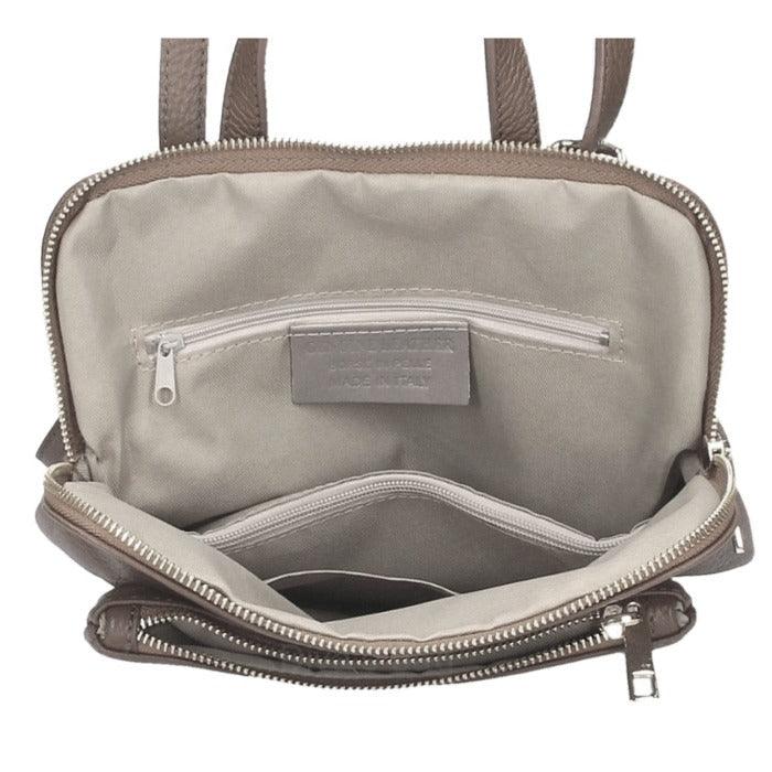 Stone Soft Pebbled Leather Pocket Backpack - Brix + Bailey