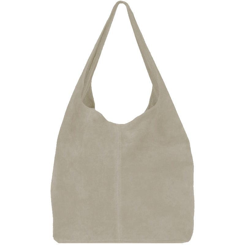 Stone Soft Suede Leather Hobo Bag - Brix + Bailey