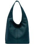Teal Soft Pebbled Leather Hobo Bag - Brix + Bailey