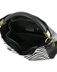 Zebra Print Calf Hair And Leather Grab Bag - Brix + Bailey